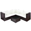 Picture of Outdoor Furniture Sectional Sofa Bed Couch Lounge Set Wicker Poly Rattan - Brown