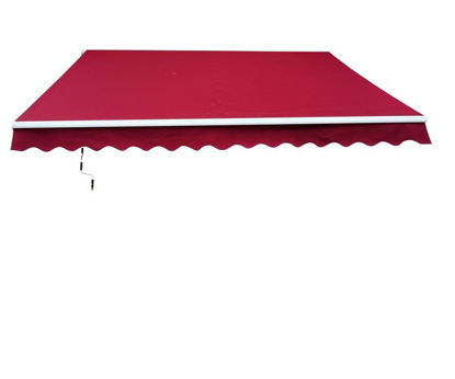 Picture of 10' x 8' Patio Sun Shade Awning - Wine Red