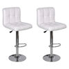 Picture of Kitchen Height Adjustable Bar Stools - White 2 pcs