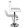 Picture of Kitchen Height Adjustable Bar Stools - White 2 pcs