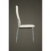 Picture of 4 Dining chairs chrome white leather