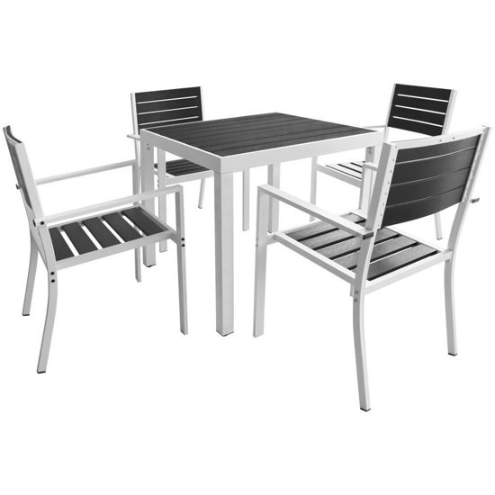 Picture of 5pc Outdoor Dining Set 31" - Aluminum WPC