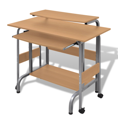 Picture of Adjustable Computer Desk - Brown