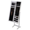 Picture of Mirrored Armoire Jewelry Cabinet - White