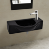 Picture of Bathroom Sink Basin with Faucet Hole Ceramic - Black