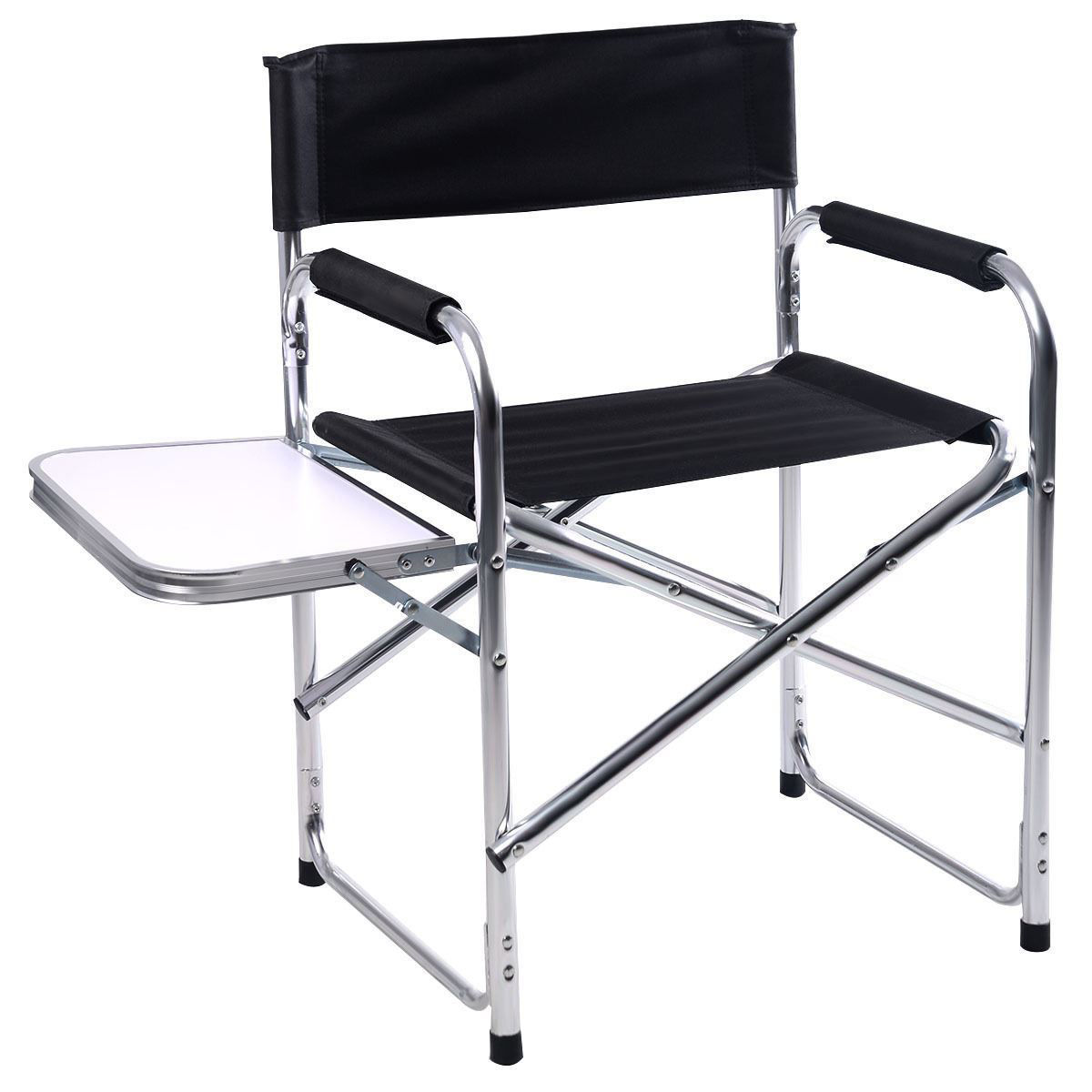 0001924 Camping Aluminum Folding Chair With Side Table 