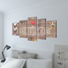 Picture of Canvas Wall Print Set Home Sweet Home Design 39" x 20"