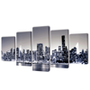 Picture of Canvas Wall Print Set Monochrome New York Skyline 79" x 39"
