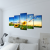 Picture of Canvas Wall Print Set Sunflower 79" x 39"