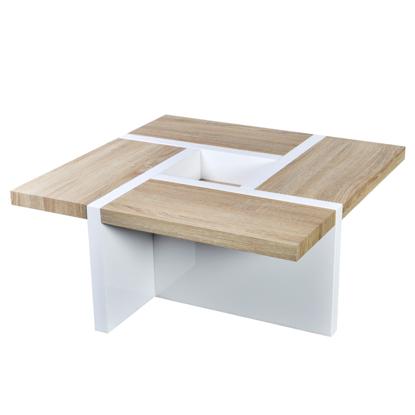 Picture of Coffee Table Oak and High Gloss White