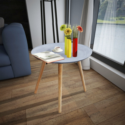 Picture of Coffee Table Side Table - Concrete Look Gray