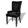 Picture of Dining Armchair - Velvet- Coated Black