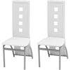 Picture of Dining Chairs 2 pcs Artificial Leather White