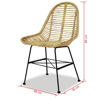 Picture of Dining Chairs 2 pcs Natural Rattan