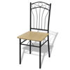 Picture of Dining Chairs 4 pcs Light Brown