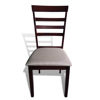 Picture of Dining Chairs 6 pcs Fabric Brown and Cream