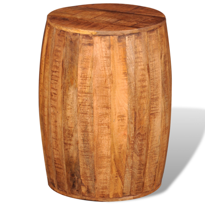 Picture of Drum Stool - Rough Mango Wood