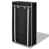 Picture of Fabric Shoe Cabinet with Cover 23" x 11" x 42" - Black