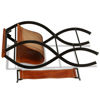 Picture of Folding Chairs 2 pcs Genuine Leather 23.2"x18.9"x30.3"