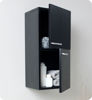Picture of Fresca Black Bathroom Linen Side Cabinet w/ 2 Storage Areas