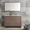 Picture of Fresca Allier 48" Gray Oak Modern Double Sink Bathroom Vanity w/ Mirror
