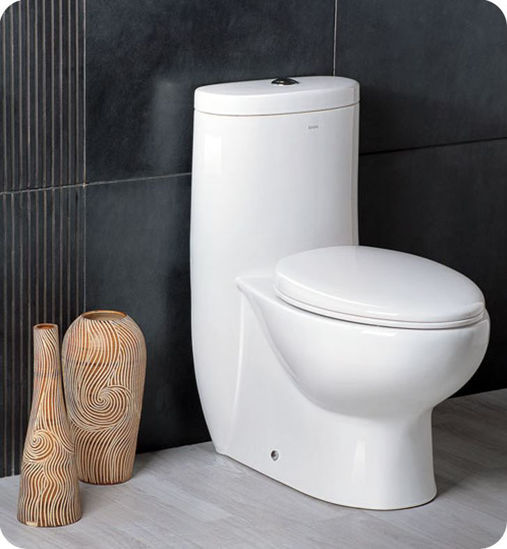 Picture of Fresca Delphinus One-Piece Dual Flush Toilet w/ Soft Close Seat