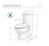 Picture of Fresca Delphinus One-Piece Dual Flush Toilet w/ Soft Close Seat