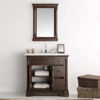 Picture of Fresca Kingston 37" Antique Coffee Traditional Bathroom Vanity w/ Mirror
