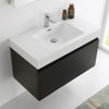 Picture of Fresca Mezzo 36" Black Wall Hung Modern Bathroom Vanity with Medicine Cabinet