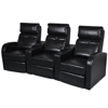 Picture of Home Cinema Recliner Reclining Sofa 3-seat - Black