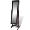 Picture of Jewelry Cabinet with Mirror Free Standing - Brown