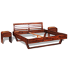 Picture of King Size Bed Frame with Cabinets - Solid Acacia Wood
