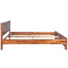 Picture of King Size Bed with Nightstands - Solid Acacia Wood - Brown