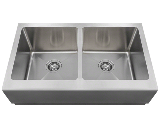 Picture of Kitchen Double Equal Bowl Apron Sink