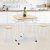 Picture of Kitchen Trolley Cart Dining Island with Stools