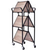 Picture of Kitchen Trolley Cart Rolling Dining Trolley 3 Tier