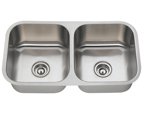 Picture of Kitchen Undermount Double Bowl Stainless Steel Sink