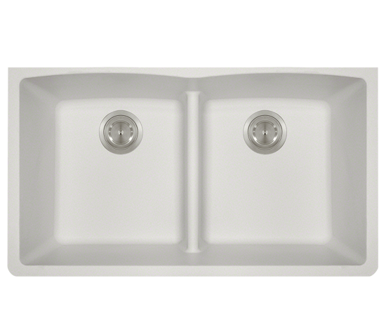 Picture of Kitchen Undermount Sink Double Equal Bowl Low-Divide - AstraGranite