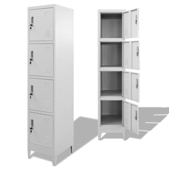 Picture of Locker Cabinet Storage with 4 Compartments 15"