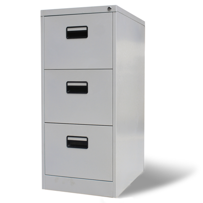 Picture of Metal Hanging File Cabinet 3 Drawers - Gray