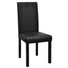 Picture of Modern Artificial Leather Wooden Dining Chair -Black 2 pc