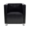 Picture of Modern Tub Design Armchair Artificial Leather Club - Black