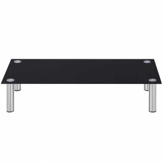 / Monitor Riser/TV Stand 31" Glass Black