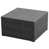 Picture of Ottoman Footstool 21" - Poly Rattan - Black