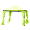 Picture of Outdoor 10'x10' Patio Canopy Tent Gazebo with 4 Walls - Bright Green