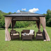 Picture of Outdoor 10'x12' Gazebo Tent Hardtop Aluminum Poles with Panels