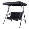 Picture of Outdoor 2 Person Patio Swing Black