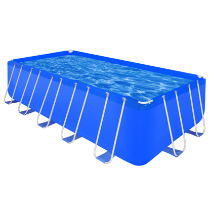 Picture of Outdoor Above Ground Swimming Pool Steel Rectangular 17' 9" x 8' 10" x 4'
