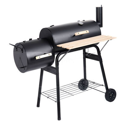 Picture of Outdoor BBQ Grill Charcoal Barbecue Pit Cooker Smoker