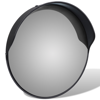 Picture of Outdoor Convex Traffic Mirror PC Plastic 12" - Black